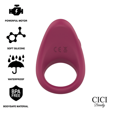 Anello Vibrante Premium Silicone con Motore Potente e 7 Modalità